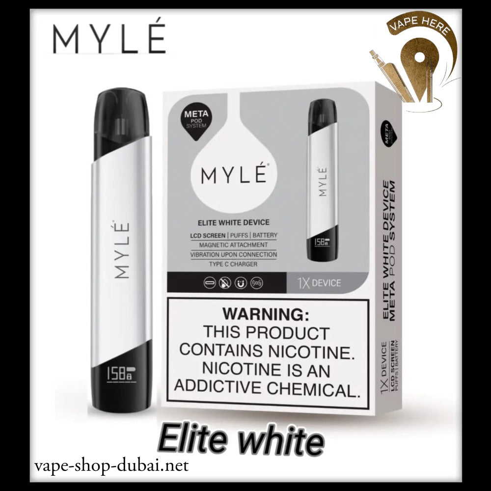 MYLE V5 META KIT POD SYSTEM Elite White UAE Abu Dhabi