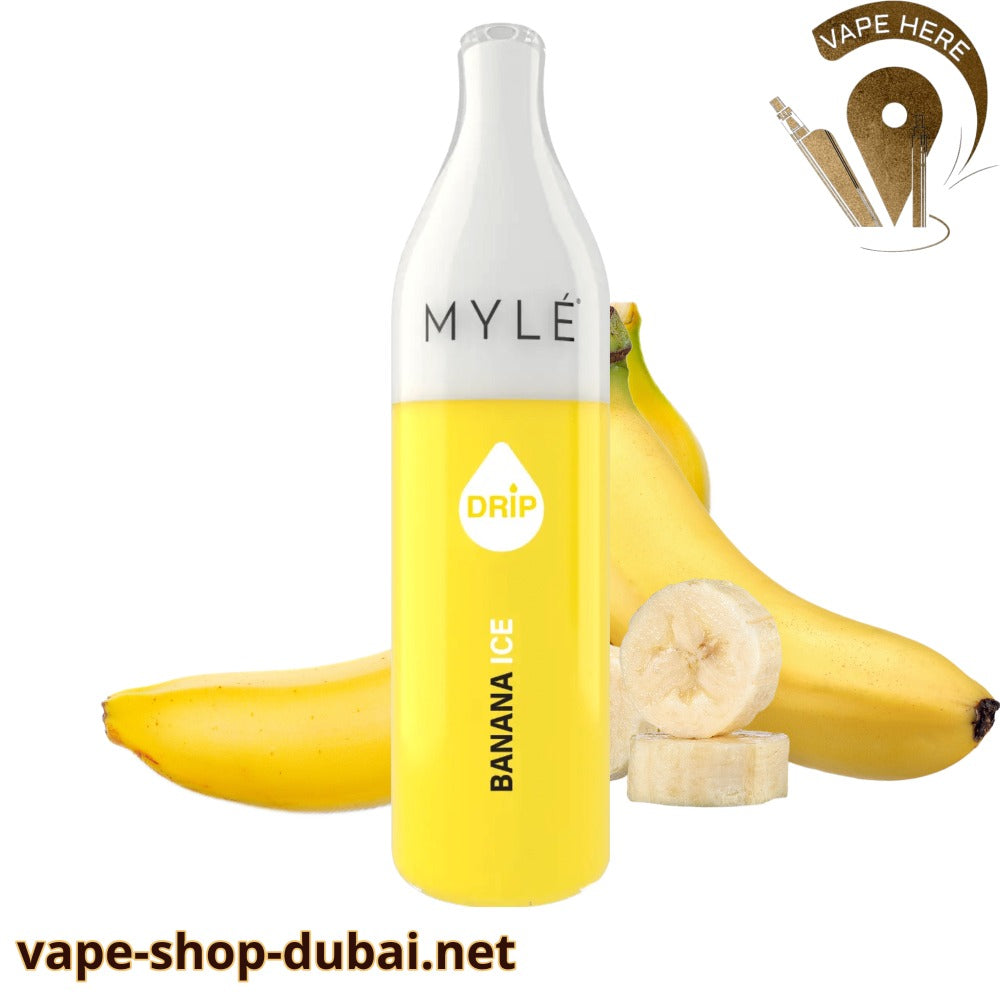 Myle - Drip 2600 Puffs Disposable Pen Banana Ice (20mg 2%) UAE Abu Dhabi
