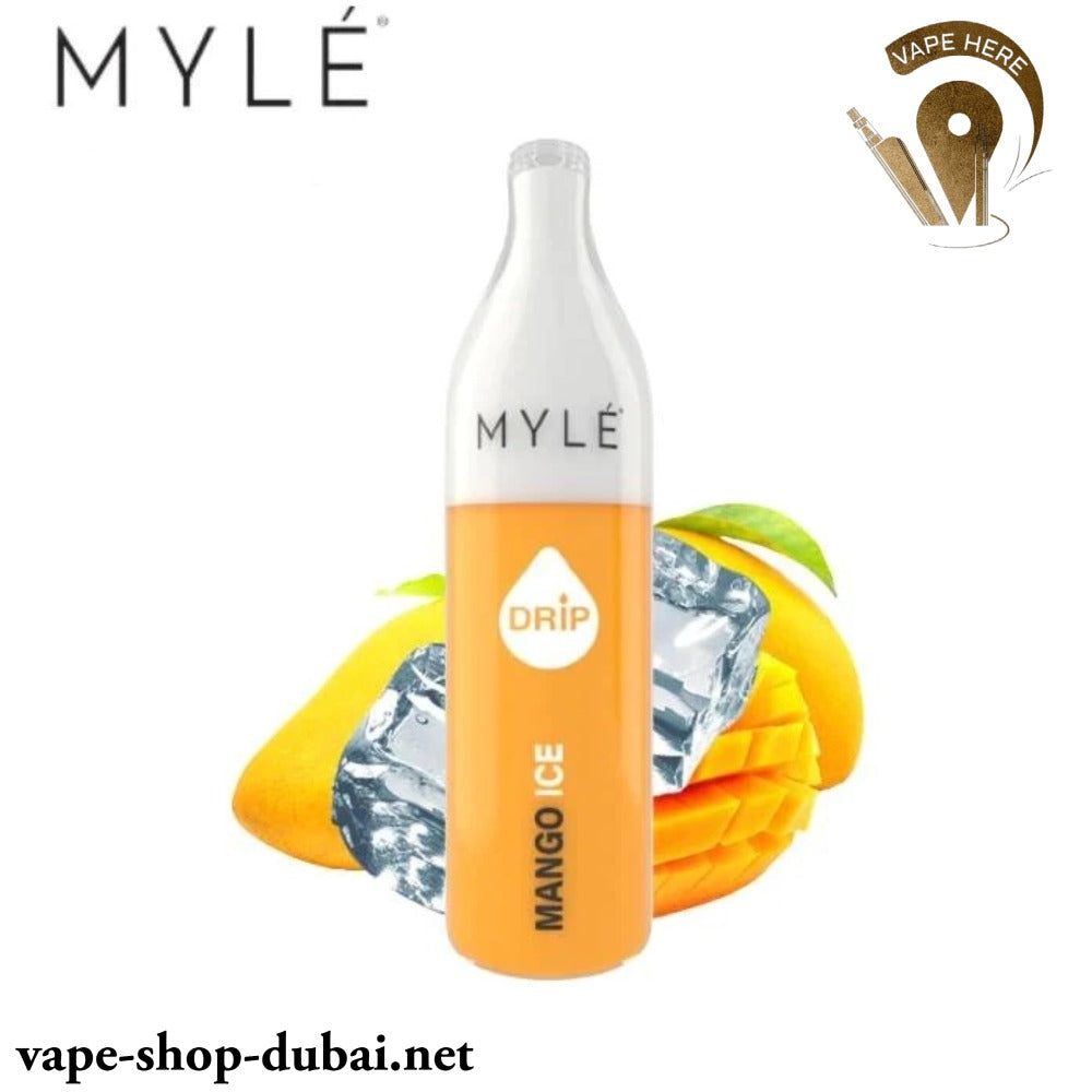 Myle - Drip 2600 Puffs Disposable Pen Mango Ice (20mg 2%) UAE Dubai