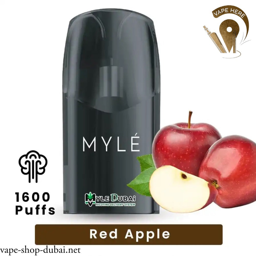 MYLE V5 META REPLACEMENT PODS Red Apple - 2pcs/pack UAE Dubai