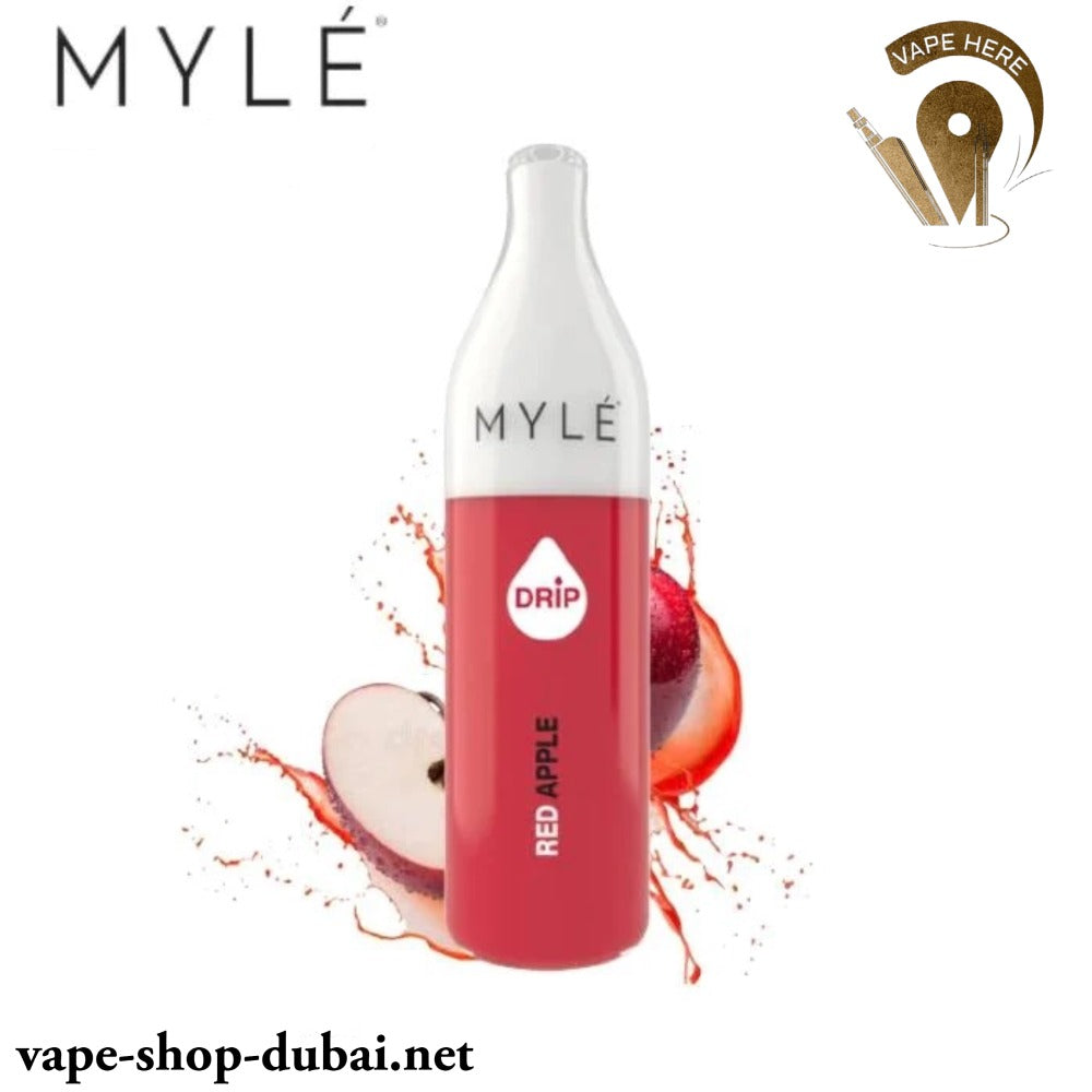 Myle - Drip 2600 Puffs Disposable Pen Red Apple (20mg 2%) UAE Dubai