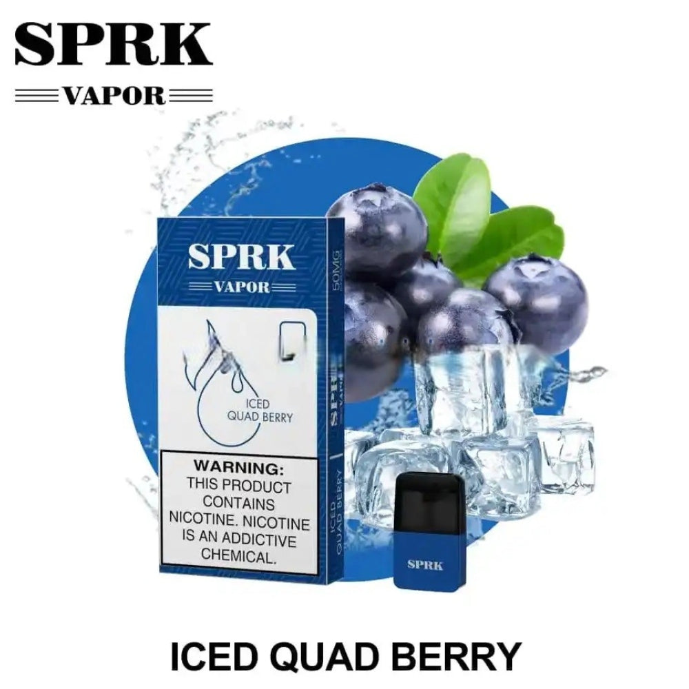 SPRK Pods iced quad berry Myle V4 Vape Dubai UAE Abu Dhabi Vape Here Store