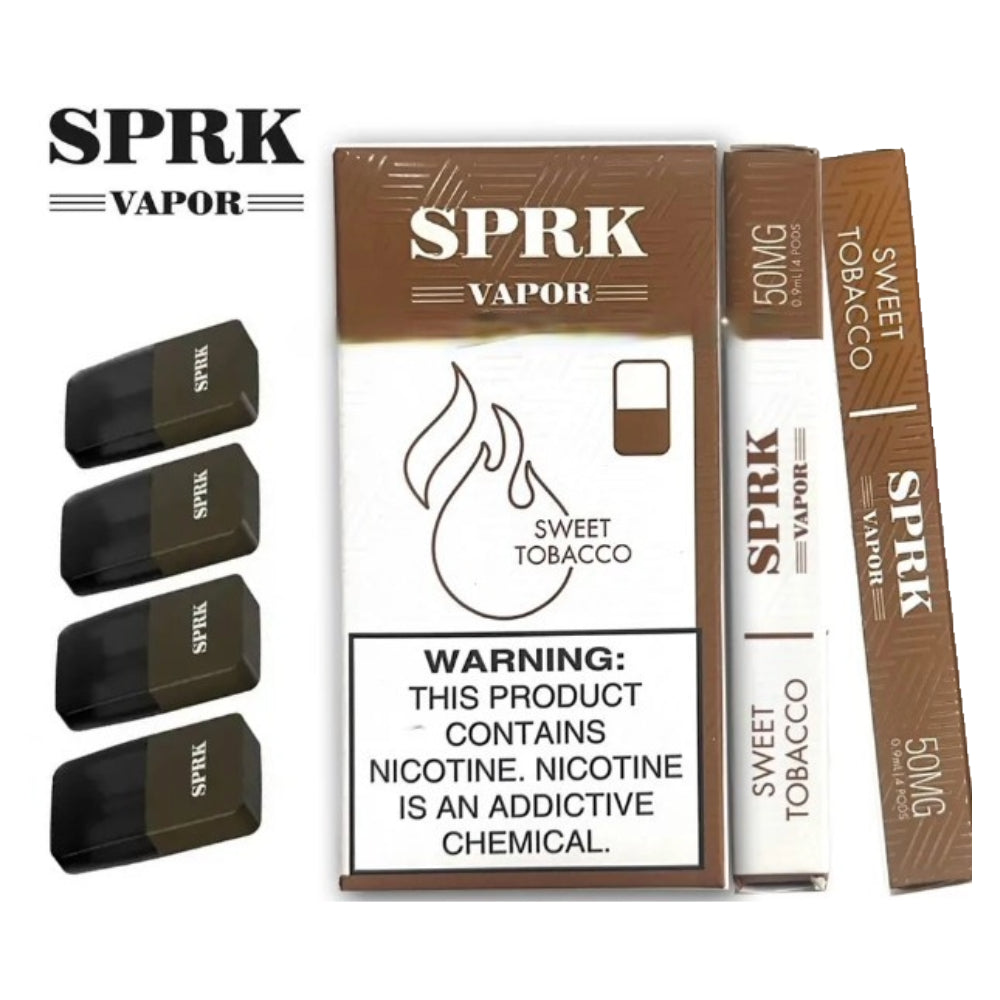 SPRK Pods sweet tobacco Myle V4 Vape Dubai UAE Abu Dhabi Vape Here Store