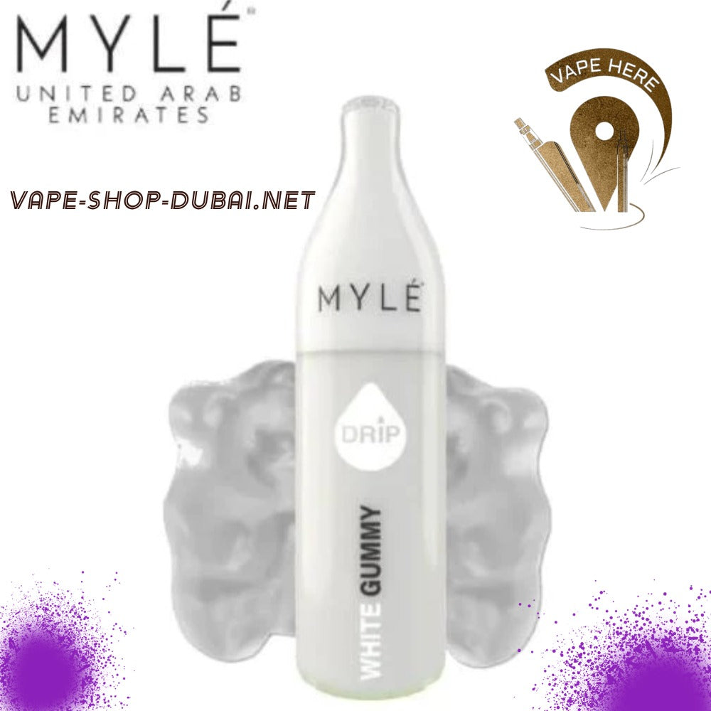 Myle - Drip 2000 Puffs Disposable Pen White Gummy Prime Pear UAE Dubai